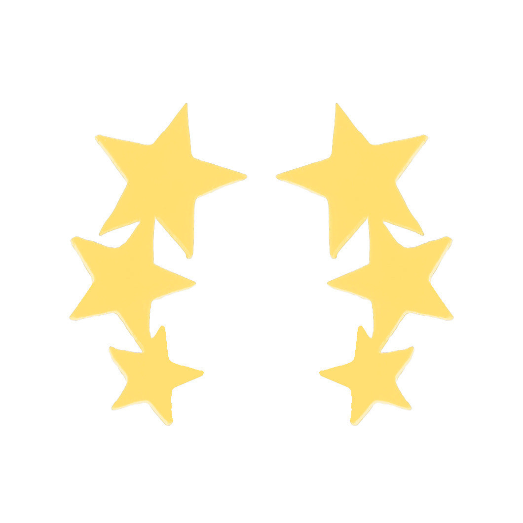 Wholesale Stainless Steel Star Moon Ear Studs